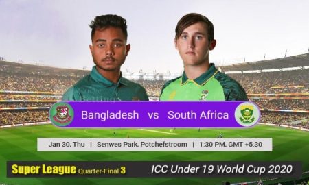 Bangladesh U19 vs South Africa U19 Live streaming