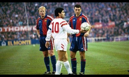 Diego Maradona and Risto Stoichkov did not have the chance to play together in Barcelona.