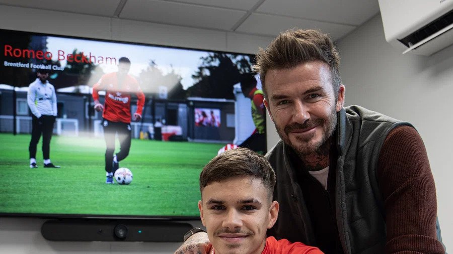 David Beckham's son Romeo joined the English club Brentford FC