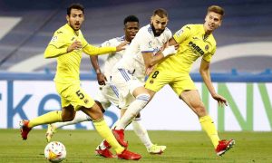 Real Madrid drowned in the yellow submarine. Villarreal beat current champions Real Madrid 2-1 at home today in La Liga. After a scoreless first half, all the goals of the match were scored in the second half.